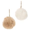 Floristik24 Pompones decorativos para colgar, bola de pelo suave, 7 cm, 6 unidades