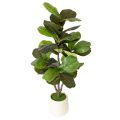 Floristik24 Ficus lyrata artificial de 120 cm, decorativo para salón.