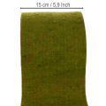 Cinta de fieltro de lana bicolor para macetas de floristería, verde/rojo, 15 cm x 5 m | Floristik24.es