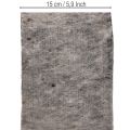Bisagra para maceta de fieltro de lana bicolor, gris/negro, 15 cm x 5 m | Floristik24.es