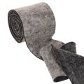 Bisagra para maceta de fieltro de lana bicolor, gris/negro, 15 cm x 5 m | Floristik24.es