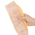 Cinta de fieltro bicolor para agarraderas, hecha de lana pura, naranja/multicolor, 7,5 cm de ancho, 5 m de largo. | Floristik24.es