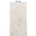Cinta de fieltro bicolor, blanca/gris, hecha de 100% lana, 7,5 cm de ancho, 5 m de largo. | Floristik24.es