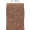 Cinta de fieltro bicolor de lana, 100% lana, morado/marrón, 15 cm x 5 m | Floristik24.es