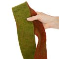 Cinta de fieltro, cinta bicolor para agarraderas, 100 % lana, rojo/verde, 7,5 cm de ancho, 5 m de largo. | Floristik24.es