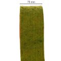 Cinta de fieltro, cinta bicolor para agarraderas, 100 % lana, rojo/verde, 7,5 cm de ancho, 5 m de largo. | Floristik24.es