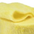 Floristik24 Cinta de fieltro amarillo claro 7,5cm 5m