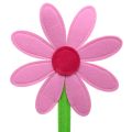 Floristik24 Flor de fieltro rosa 64cm