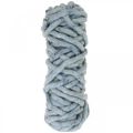 Floristik24 Cordón de fieltro polar Mirabell 25m azul/gris