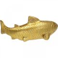 Floristik24 Pez decorativo para poner, escultura pez poliresina dorado grande L25cm