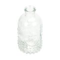 Floristik24 Botellas decorativas mini jarrones candelabros de vidrio Al.12,5 cm 6 piezas
