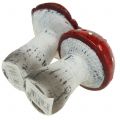 Floristik24 Toadstools de cerámica rojo, blanco H8.5cm 2pcs