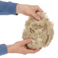 Lana de oveja natural color beige, suelta, para manualidades y decoración, 250 g | Floristik24.es