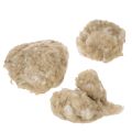 Lana de oveja natural color beige, suelta, para manualidades y decoración, 250 g | Floristik24.es