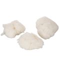 Lana de oveja suelta, lana natural, melange blanco, versátil, 250 g | Floristik24.es