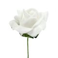 Rosa de foam Ø 3,5cm blanco 48 uds. | Floristik24.es