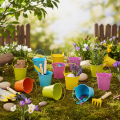 Cubos de colores, Ø8cm H7.5cm, 12 unidades | Floristik24.es