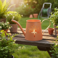 Regaderas decorativas de metal con diseño de diente de león naranja, portavelas, 12 cm, 2 unidades. | Floristik24.es