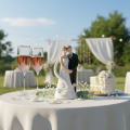 Figura de boda de novios, 10,5 cm. | Floristik24.es