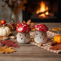 Decoración de casa de setas, amanita muscaria en miniatura de 6 cm, 2 unidades | Floristik24.es