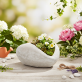 Maceta con forma de corazón, de piedra fundida, maceta decorativa, 17 cm. | Floristik24.es