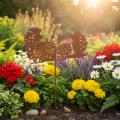Estaca de jardín con diseño de erizo, color óxido, decoración para verano y otoño, 53 cm. | Floristik24.es