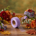 Cinta de malla morada, 4,5 cm de ancho, rollo de cinta decorativa para manualidades creativas, 10 m | Floristik24.es