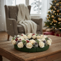 Rosas artificiales, color crema, flor de 10 cm con tallo, 100 unidades. | Floristik24.es