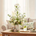Lirio blanco artificial con rama larga en flor, decorativo, 80 cm. | Floristik24.es