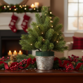 Rama artificial de abeto verde para decoración invernal, 25 cm, 24 unidades. | Floristik24.es