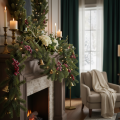 Guirnalda artificial de abeto verde para decoración festiva, 200 cm | Floristik24.es