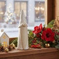 Figura decorativa de gnomo, cerámica ligera, estilo escandinavo, 18 cm, 3 piezas | Floristik24.es