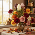 Protea artificial Leucadendron 65cm 3 piezas | Floristik24.es