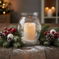 Vela LED grande con temporizador, para uso exterior, luz blanca cálida, Ø12,5 cm, H20 cm. | Floristik24.es