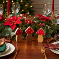 Adornos de madera con forma de seta para decoración de mesa y regalos, 6 cm, 8 unidades | Floristik24.es