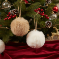 Pompones decorativos para colgar, bola de pelo suave, 7 cm, 6 unidades | Floristik24.es