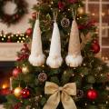 Figura decorativa de gnomo con barba para colgar, 17 cm, 6 piezas | Floristik24.es