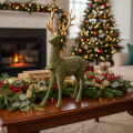 Figura decorativa de ciervo de pie, con astas, 31 cm. | Floristik24.es