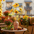 Girasol artificial, decoración realista, 72 cm, 2 piezas | Floristik24.es