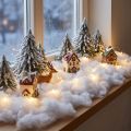 Cojín decorativo de nieve esponjoso nieve decorativa 40g | Floristik24.es