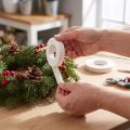 Cinta floral, blanca, 13 mm, 2 piezas | Floristik24.es