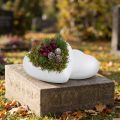 Corazón de poliestireno curvo mediano 11cm 2uds | Floristik24.es