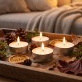 Velas de té maxi Ø58mm 16 uds Blanco | Floristik24.es