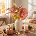 Ramo de flores artificiales Hortensia Rosa Eucalipto Ramo decorativo L33cm | Floristik24.es