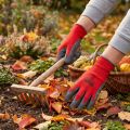 Kixx guantes de jardín de nailon talla 11 rojo, gris | Floristik24.es