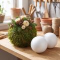 Bola de poliestireno Ø10cm blanco 5uds | Floristik24.es