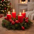 Mini bola de Navidad roja Ø3cm 14 uds | Floristik24.es