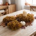 Decoración de musgo artificial marrón – cojín de musgo 10/12/14cm 3 piezas | Floristik24.es