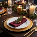 Plato decorativo oro Ø28cm | Floristik24.es