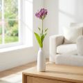 Flor artificial tulipán loro tulipán decorativo artificial violeta 63cm | Floristik24.es